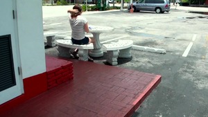 Street Blowjobs: Hard pounding along with bald caucasian BBW