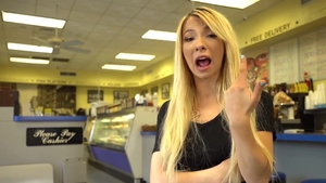 Waitress POV - Very cute Kenzie Reeves ramming hard sex scene